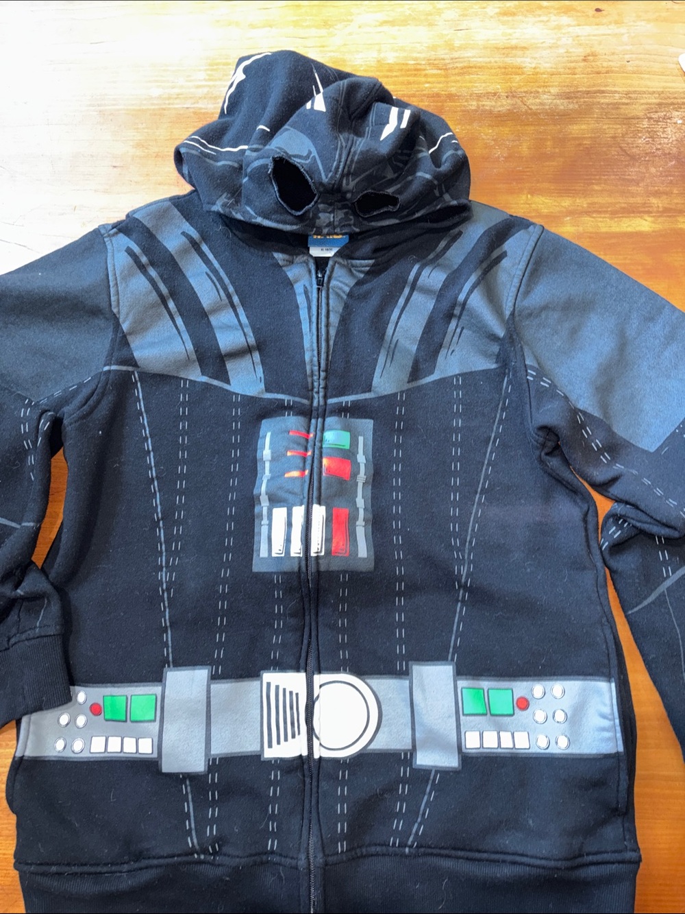 🆕 Star Wars Black Darth Vader Hoodie with Hood w/Eye Mask